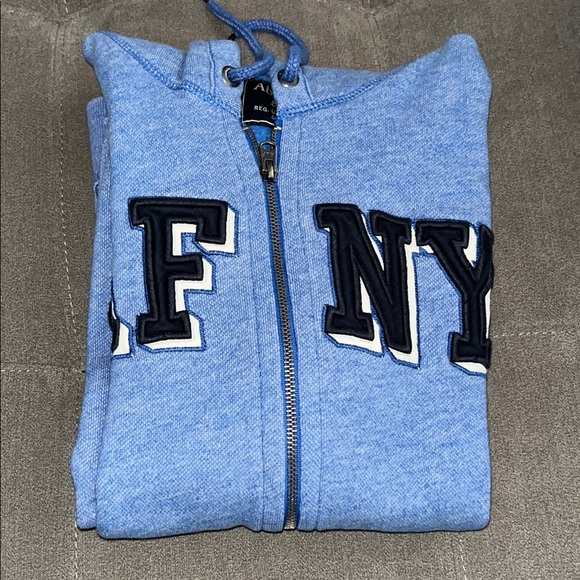 Abercrombie & Fitch Classic Blue  Hoodie used good condition - Picture 13 of 13